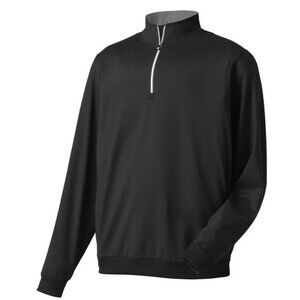 FootJoy Approach 1/4 Zip Men's Large Pullover Black Performance Golf Stretch